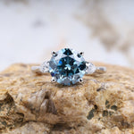 Load image into Gallery viewer, Three Stone Ring | Lab Grown Diamond Ring
