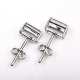 Baguette Studs Earring Pair - Minimal Carbon