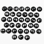 Black Loose Natural Round Rose Cut Earth Mined Diamond