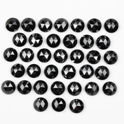 Black Loose Natural Round Rose Cut Earth Mined Diamond
