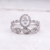 Oval Diamond Engagement Ring– Vintage Bridal Ring
