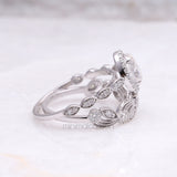 Oval Diamond Engagement Ring– Vintage Bridal Ring
