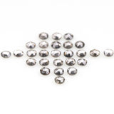1 CT - 2.5 MM - Salt And Pepper Round Rose Cut Diamond - Minimal Carbon