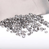 0.8 To 1.0 MM - Salt And Pepper Round Brilliant Cut Diamond - Minimal Carbon