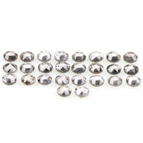1 CT - 2.5 MM - Salt And Pepper Round Rose Cut Diamond - Minimal Carbon