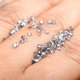 0.8 To 1.0 MM - Salt And Pepper Round Brilliant Cut Diamond - Minimal Carbon