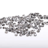 0.8 To 1.0 MM - Salt And Pepper Round Brilliant Cut Diamond - Minimal Carbon