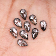 1.80 CT, 5.0 X 3.0 MM Salt And Pepper Pear Cut Diamond