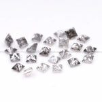 Salt And Pepper Princess Cut Diamond