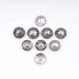 1 CT - 4.5 MM - Salt And Pepper Tambuli cut Round Rose Cut Diamond