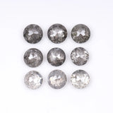 1 CT - 4.5 MM - Salt And Pepper Tambuli cut Round Rose Cut Diamond
