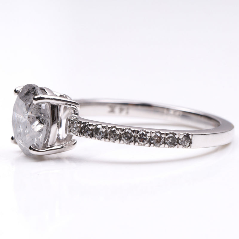 salt and pepper diamond ring