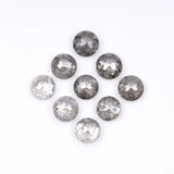 1 CT - 4.5 MM - Salt And Pepper Tambuli cut Round Rose Cut Diamond