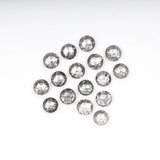 1 CT - 3.0 MM - Salt And Pepper Round Rose Cut Diamond - Minimal Carbon