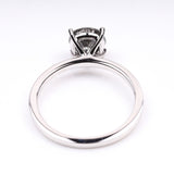 Round Cut Salt and Pepper Diamond Gold Wedding Ring
