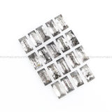 0.98 CT, 3.0 X 1.5 MM Salt And Pepper Baguette Cut Diamond
