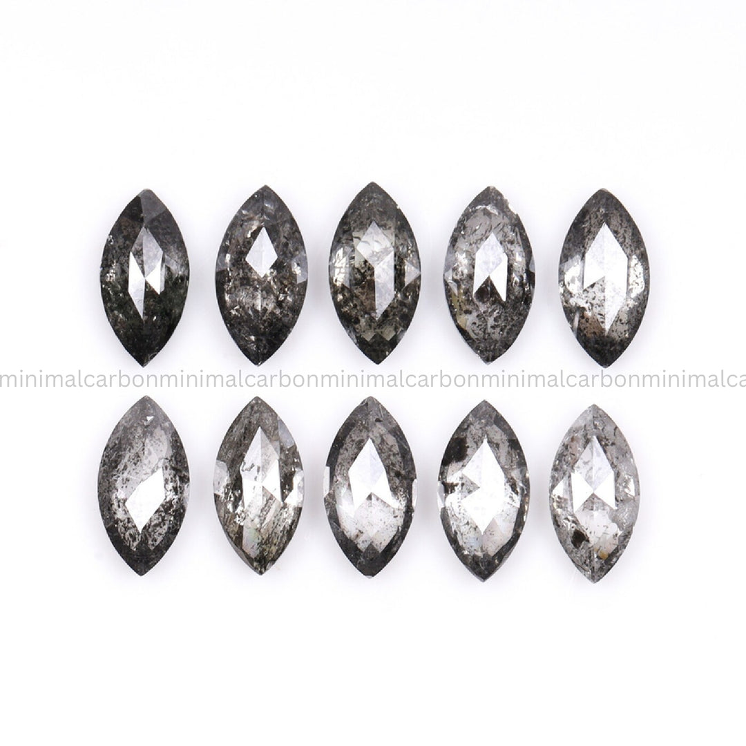 1.70 CT, 5.0 X 2.5 MM | Salt And Pepper Marquise Cut Diamond