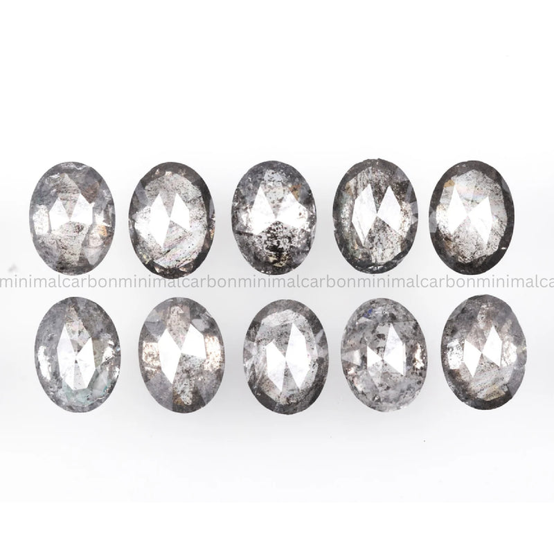 1.88 CT, 4.0 X 3.0 MM | Salt And Pepper Oval Cut Diamond