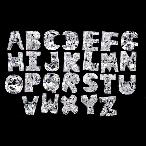 Alphabets Shaped Lab Grown Diamond