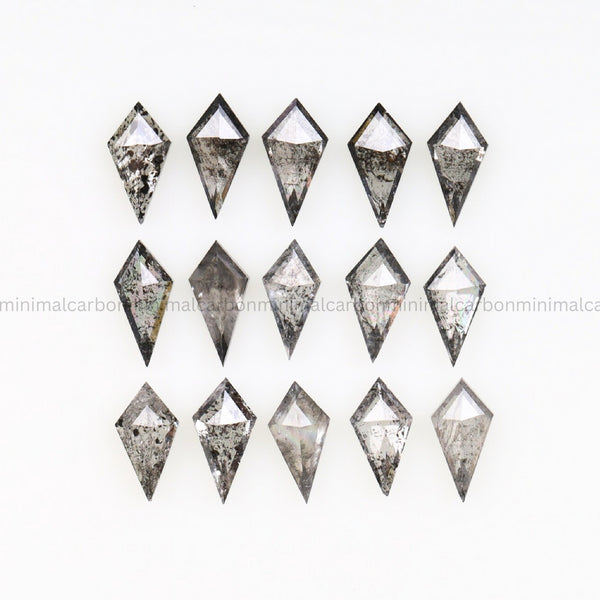 1 CT, 4.0 X 2.0 MM | Salt And Pepper Kite Cut Diamond