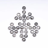 1 CT - 1.5 MM - Salt And Pepper Tambuli cut Round Rose Cut Diamond