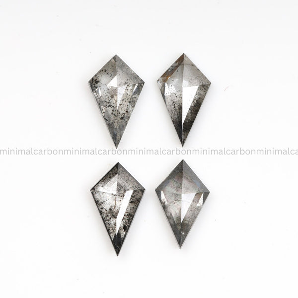 5.0 X 2.0 MM Salt And Pepper Kite Cut Diamond
