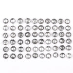 1 CT - 2.0 MM - Salt And Pepper Round Rose Cut Diamond - Minimal Carbon