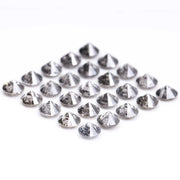 2.1 To 2.5 MM - Salt And Pepper Round Brilliant Cut Diamond - Minimal Carbon