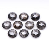 1 CT - 4.5 MM - Salt And Pepper Round Rose Cut Diamond