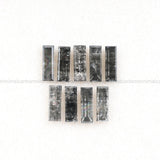 1.82 CT, 6.0 X 2.0 MM Salt And Pepper Baguette Cut Diamond