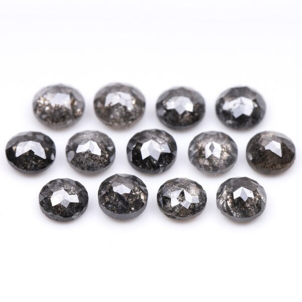 1 CT - 4.0 MM - Salt And Pepper Tambuli cut Round Rose Cut Diamond