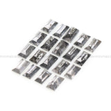 0.98 CT, 3.0 X 1.5 MM Salt And Pepper Baguette Cut Diamond