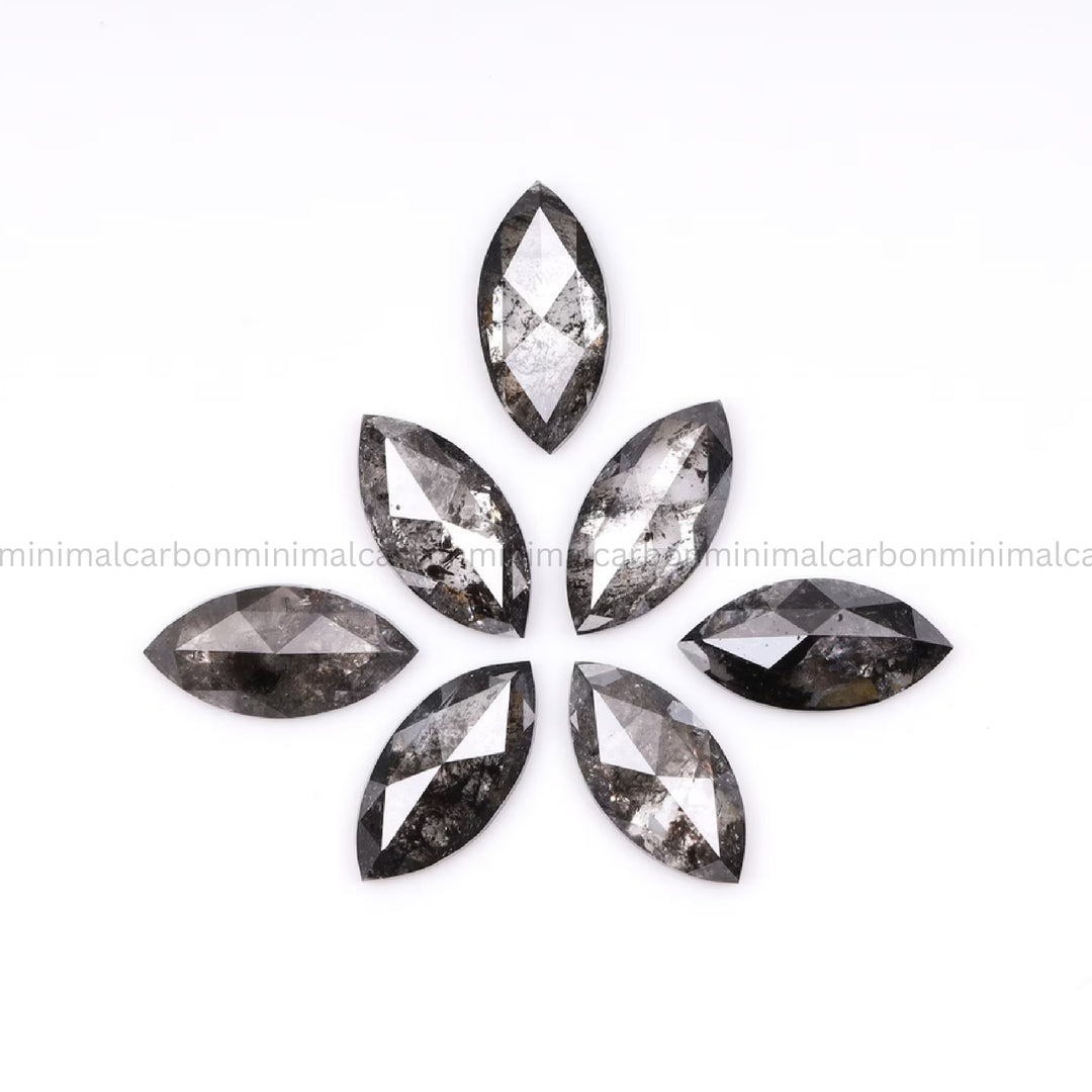 2.50 CT, 6.0 X 3.0 MM | Salt And Pepper Marquise Cut Diamond