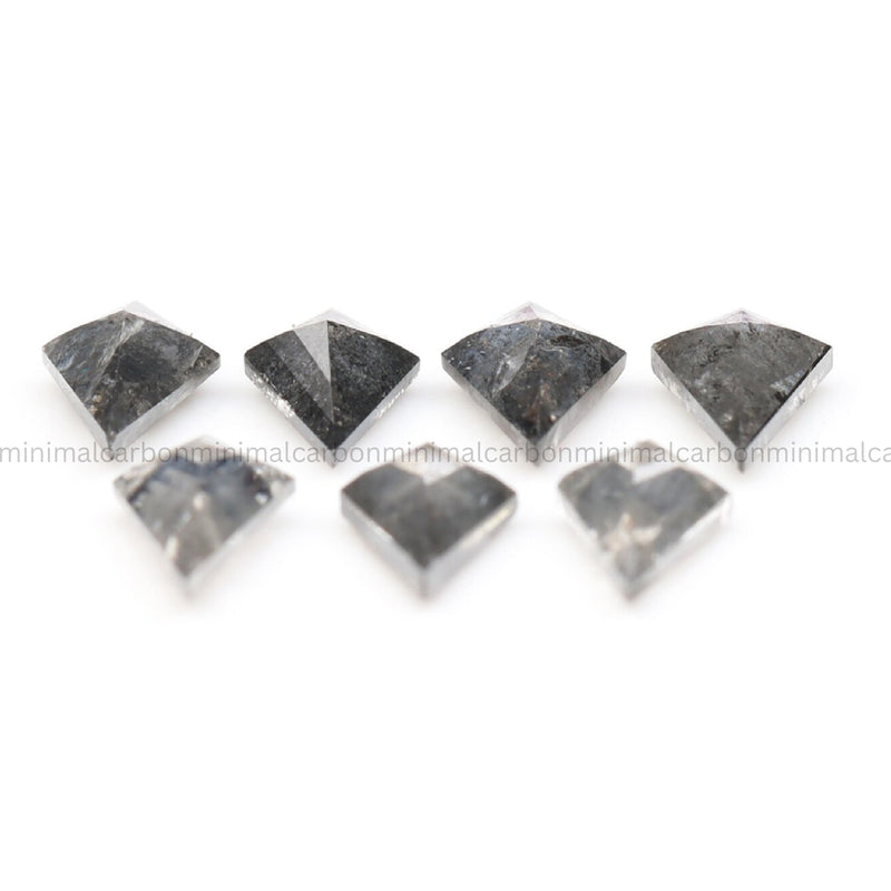 0.88 CT, 5.0 X 3.0 MM Salt And Pepper Kite Cut Diamond