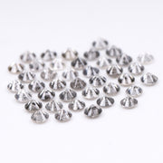 1.1 To 1.5 MM - Salt And Pepper Round Brilliant Cut Diamond - Minimal Carbon