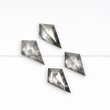 5.0 X 2.0 MM Salt And Pepper Kite Cut Diamond