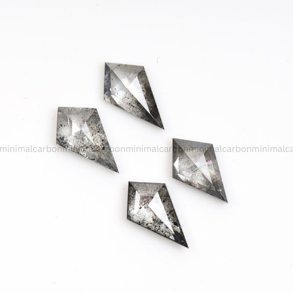 5.0 X 2.0 MM Salt And Pepper Kite Cut Diamond