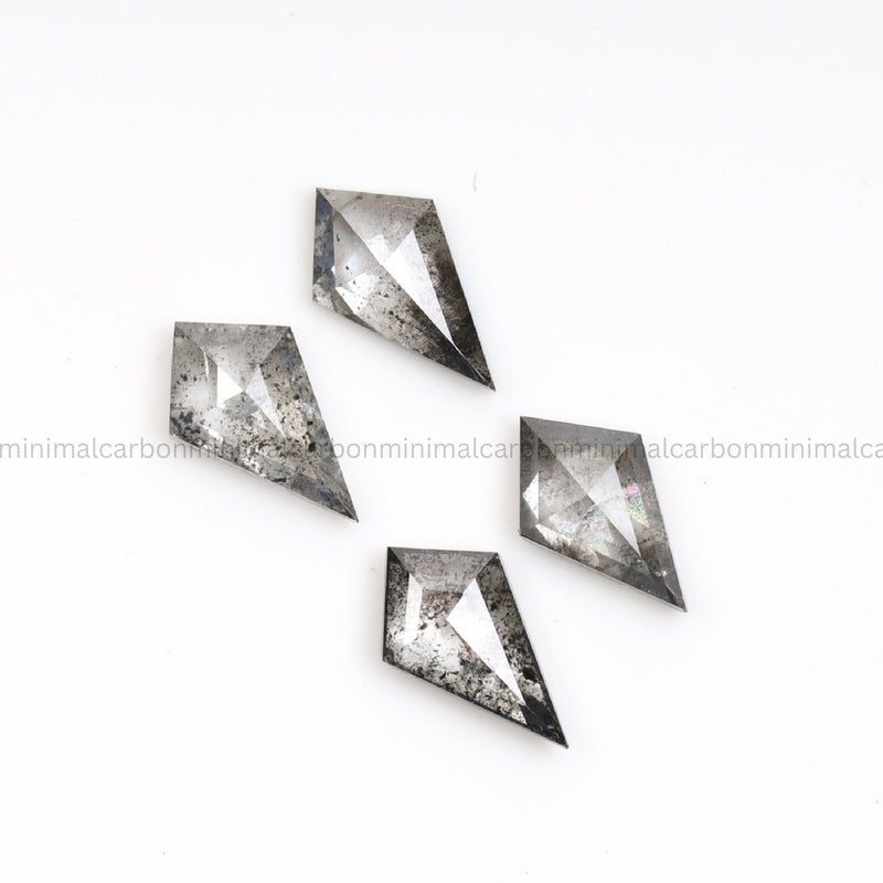 5.0 X 2.0 MM Salt And Pepper Kite Cut Diamond