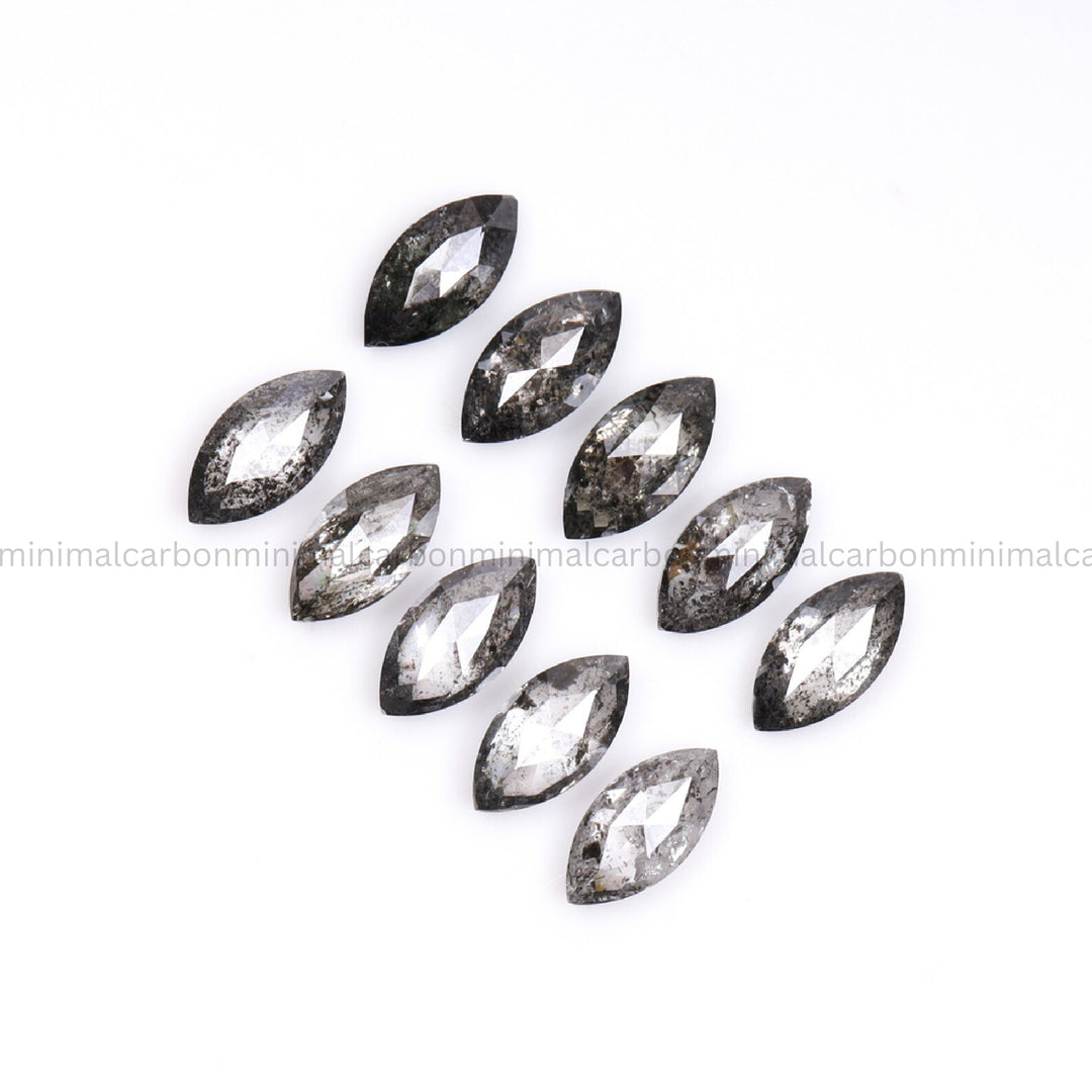 1.70 CT, 5.0 X 2.5 MM | Salt And Pepper Marquise Cut Diamond