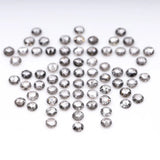 1 CT - 1.5 MM - Salt And Pepper Round Rose Cut Diamond - Minimal Carbon