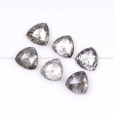 0.63 CT, 3.5 MM Salt And Pepper Trillion Cut Diamond
