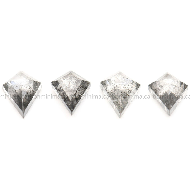 5.0 X 2.0 MM Salt And Pepper Kite Cut Diamond