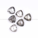0.38 CT, 2.5 MM Salt And Pepper Trillion Cut Diamond