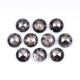 1 CT - 4.5 MM - Salt And Pepper Round Rose Cut Diamond