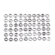 1 CT - 2.0 MM - Salt And Pepper Round Rose Cut Diamond - Minimal Carbon