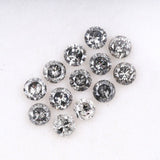 3.6 To 4.0 MM - Salt And Pepper Round Brilliant Cut Diamond - Minimal Carbon
