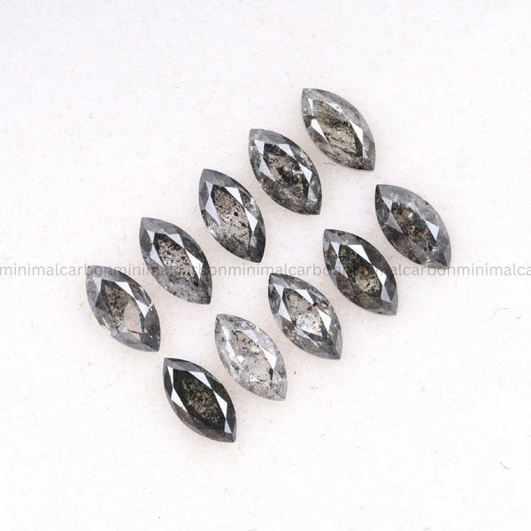 1.70 CT, 5.0 X 2.5 MM | Salt And Pepper Marquise Cut Diamond