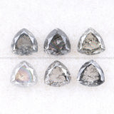 0.63 CT, 3.5 MM Salt And Pepper Trillion Cut Diamond