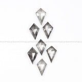 0.88 CT, 5.0 X 3.0 MM Salt And Pepper Kite Cut Diamond