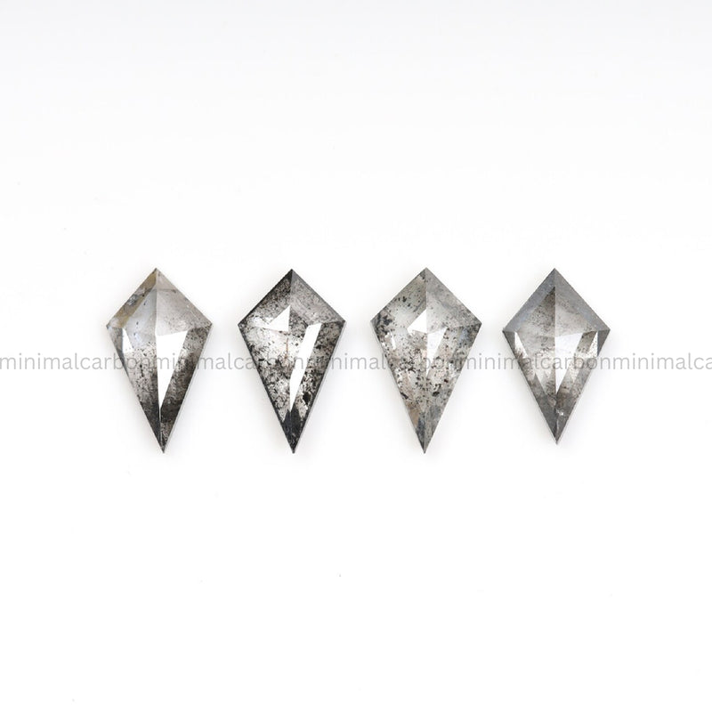 5.0 X 2.0 MM Salt And Pepper Kite Cut Diamond